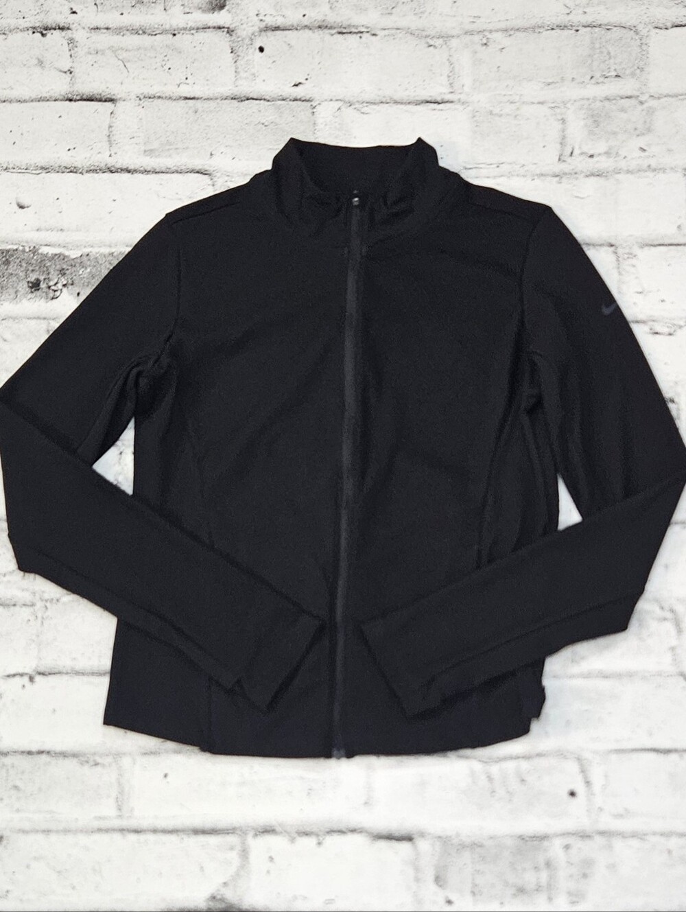 Nike Dri FIT One Full Zip Training Jacket Black Womens M
